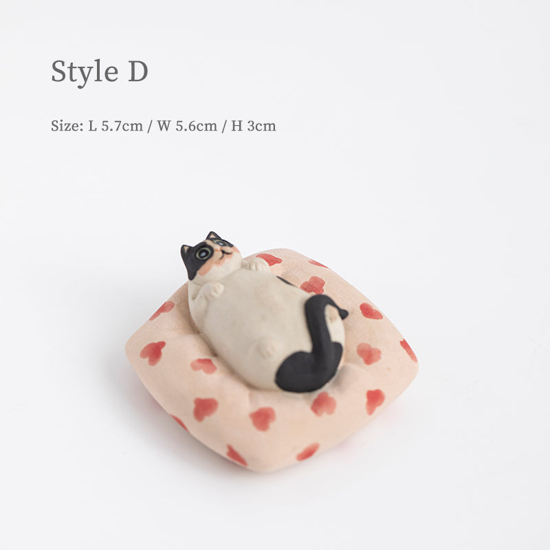 Mascottes de thé chat stretch