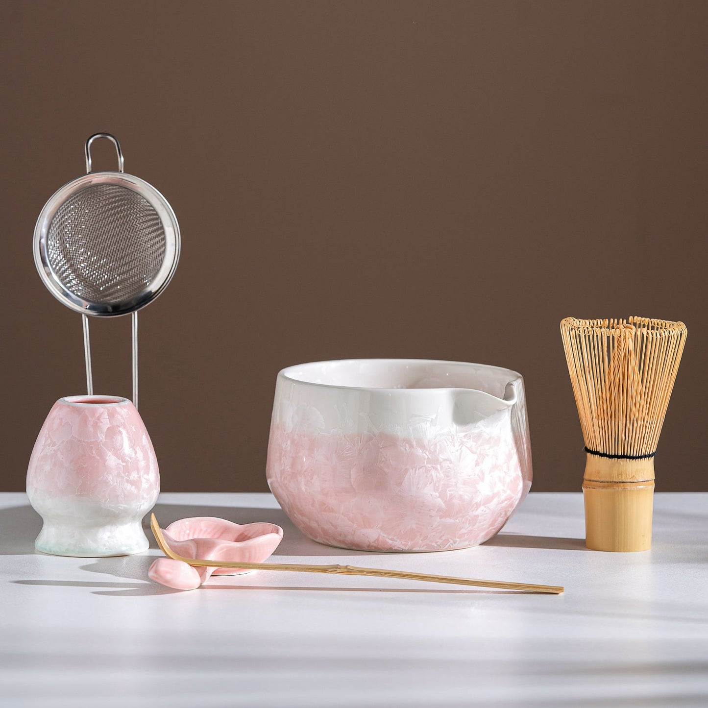 Set Matcha 550ml Bol Verre Rituel Thé Quotidien