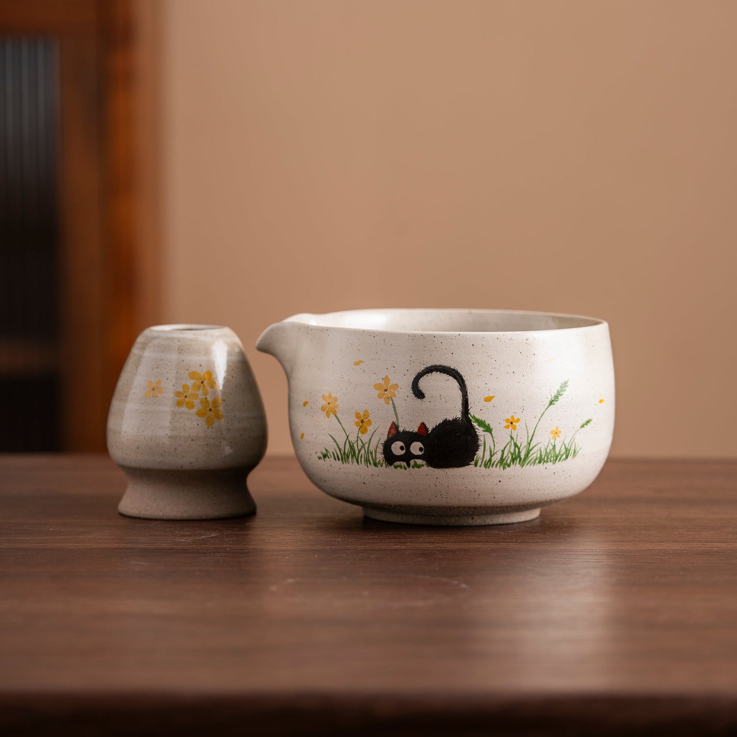 Set de matcha 450ml chatton noir 2