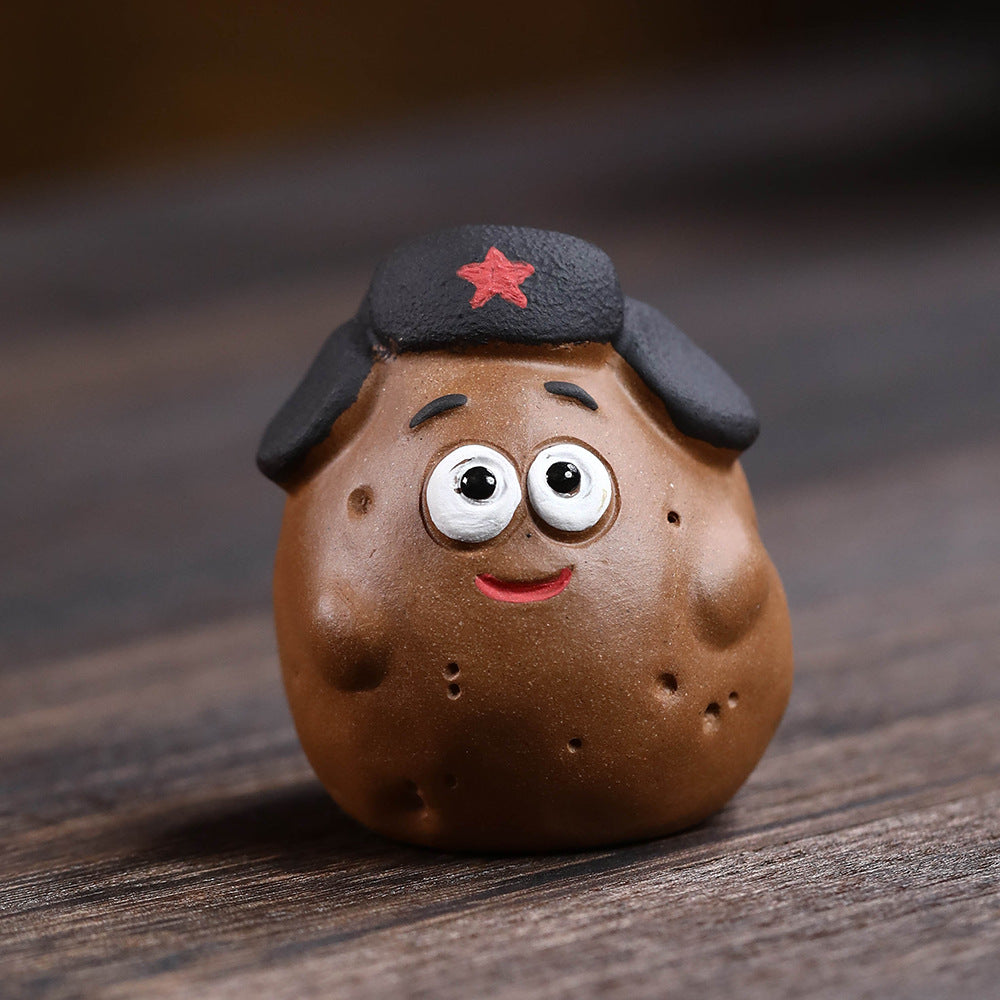 Mascottes de thé patate en argile