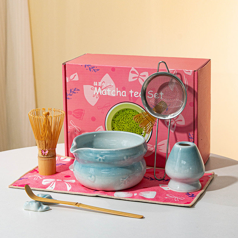 Set Matcha 470ml Bol Trad Chawan Bambou Chasen
