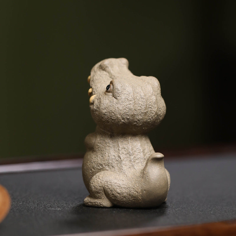 Mascottes de thé dino en argile
