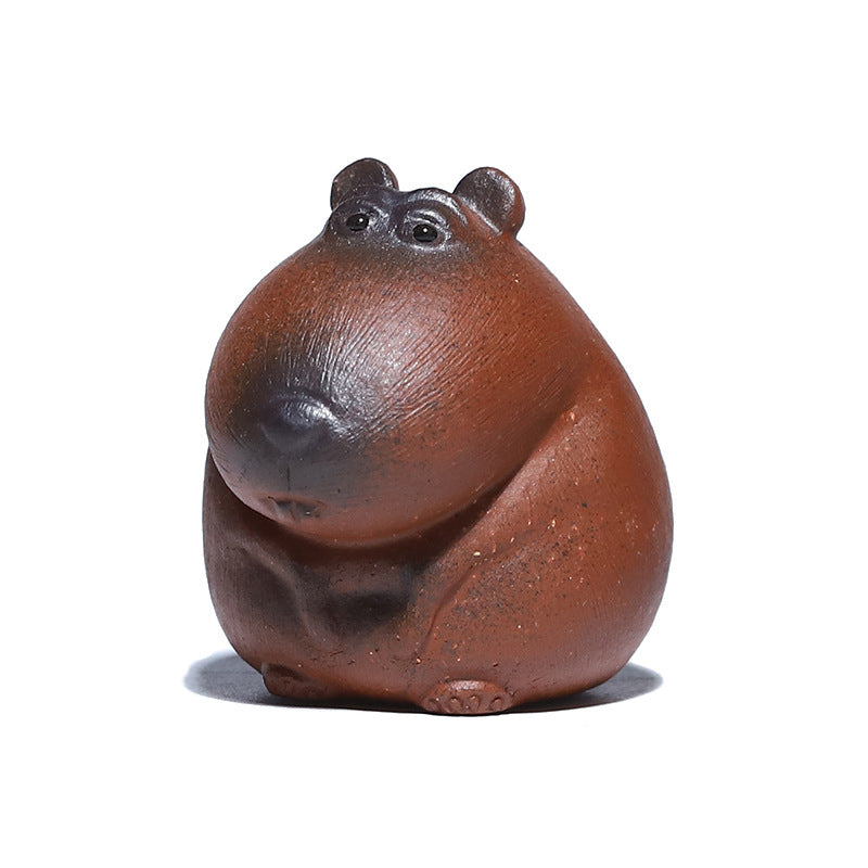 Mascottes de thé cute animal en argile