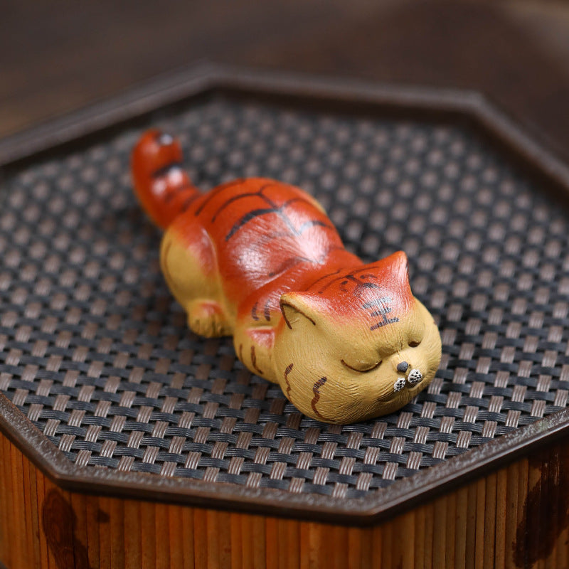 Mascottes de thé sleeping cat