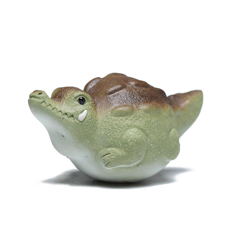 Mascotte de Thé Lion Jade en Céramique