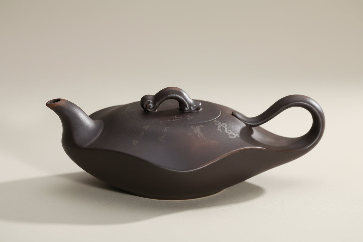 THÉIÈRE CÉRAMIQUE JAPONAISE BEC ARRONDI