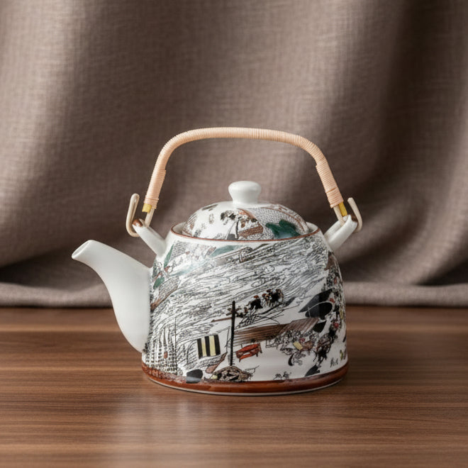 THÉIÈRE EN PORCELAINE CHNOISE 1000 ML