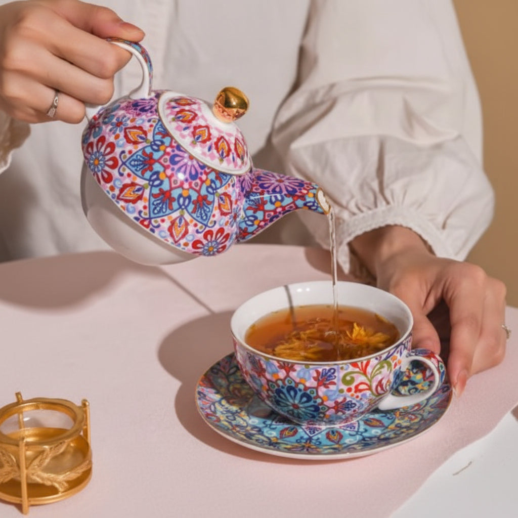 THÉIÈRE SOLITAIRE MULTICOLORE