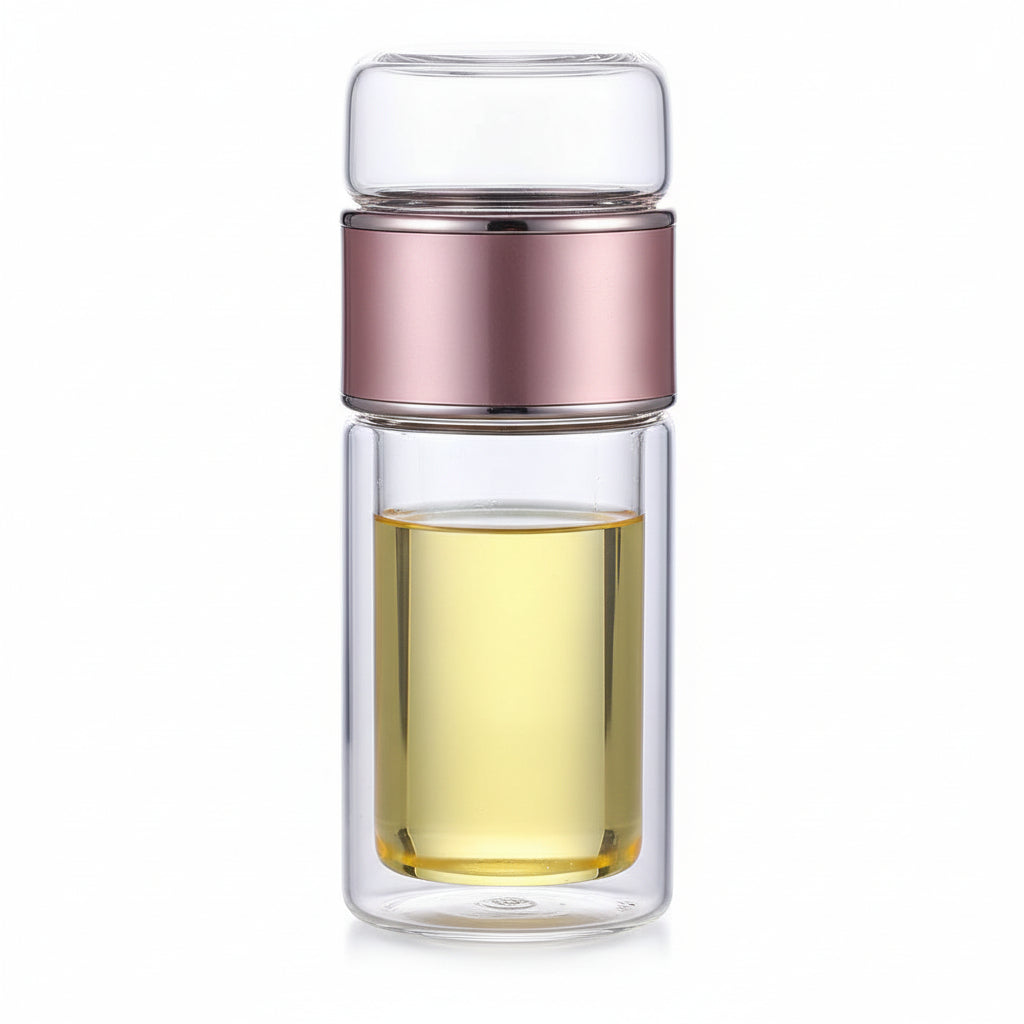 THÉIÈRE NOMADE EN VERRE DOUBLE PAROI