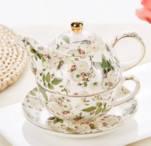 THÉIÈRE SOLITAIRE AVEC TASSE INTÉGRÉE AUTHENTIQUE