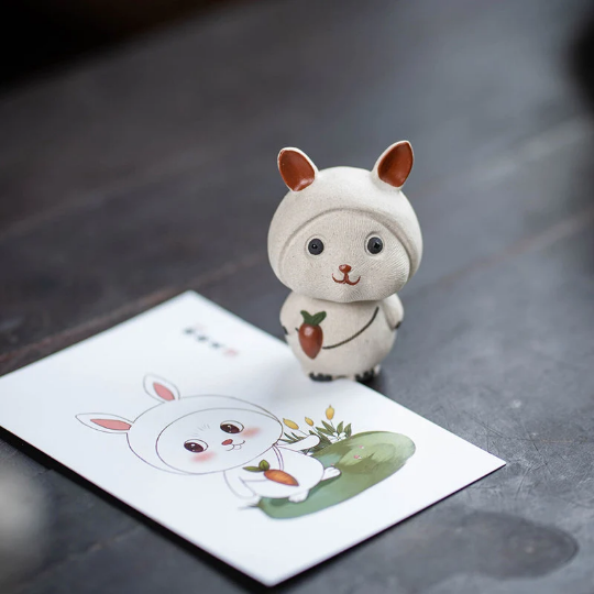 Mascotte de Thé Cygne en Zisha