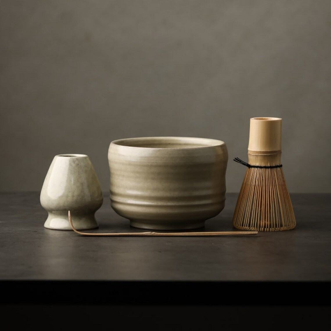 Set Matcha 470ml Japonais Authentique Bambou Fouet