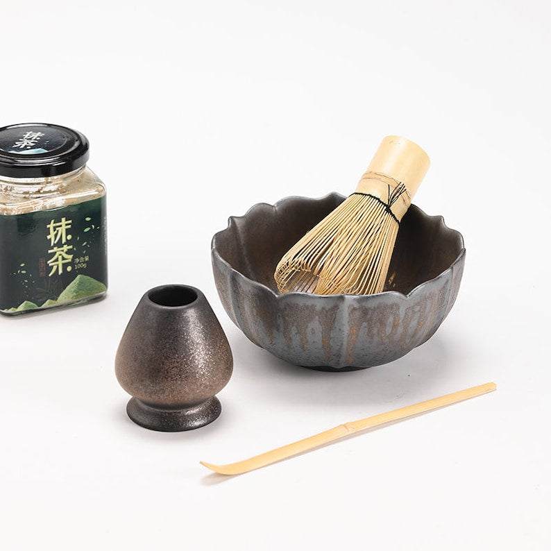 Set Matcha 500ml Céramique Fouet Bambou Support