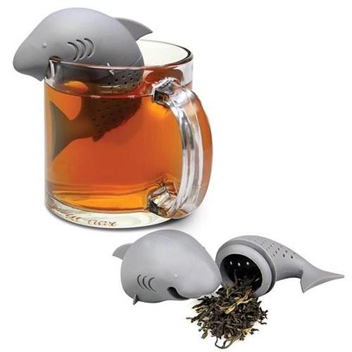 infuseur à thé requin ouvert