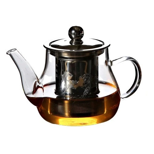 mini théière en verre