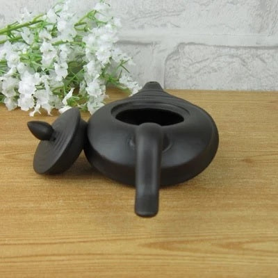 mini theiere ceramique chinoise noire interieur