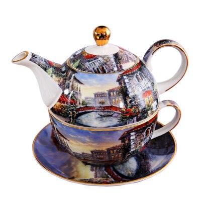THÉIÈRE ÉGOÏSTE AVEC TASSE INTÉGRÉ (VENISE)