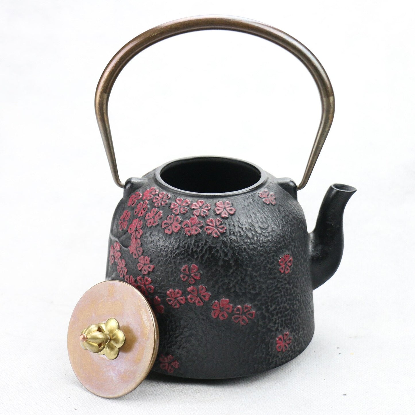 théière en fonte japonaise sakura vue de l'interieur