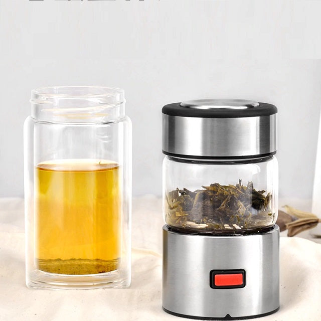 THÉIÈRE NOMADE EN VERRE DOUBLE PAROI