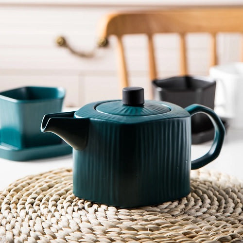Théière Bleue en Céramique - TeaPot Renaissance