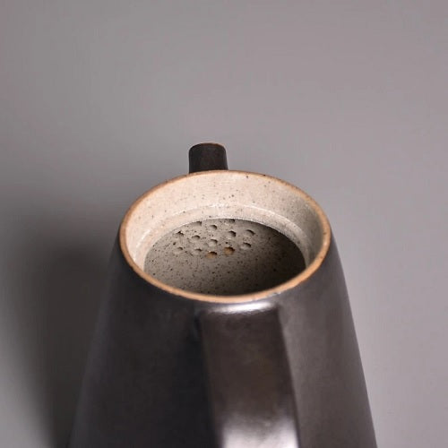 théière céramique design et large ouverte