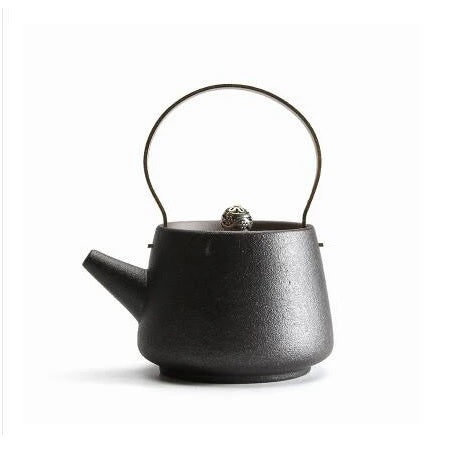 théière céramique vintage chinoise noire
