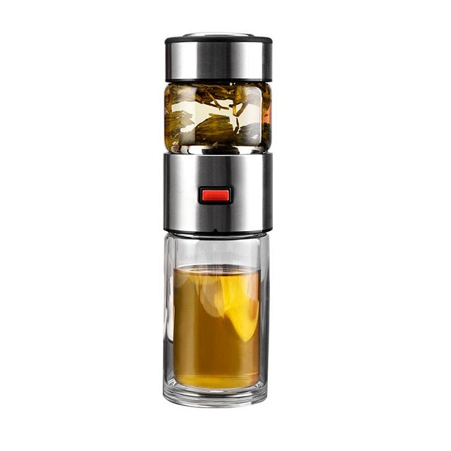 theiere nomade en verre double paroi