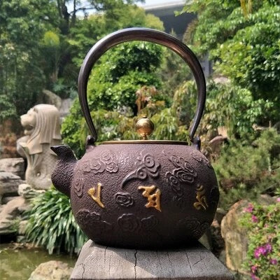 theiere en fonte japonaise taupe
