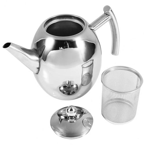 theiere inox brossé avec filtre
