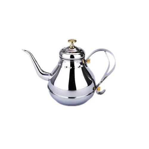 theiere inox grande capacité sur fond blanc