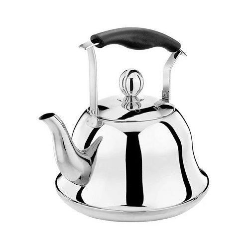 theiere en inox avec filtre occidentale argentée