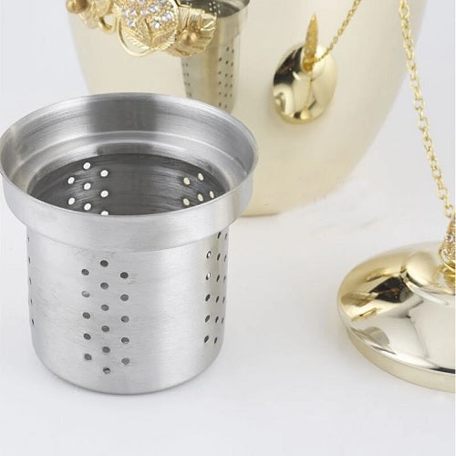 filtre theiere inox jaune raffinee