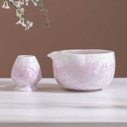 Set Matcha 700ml Violet Cristallisé Éclat Gemme