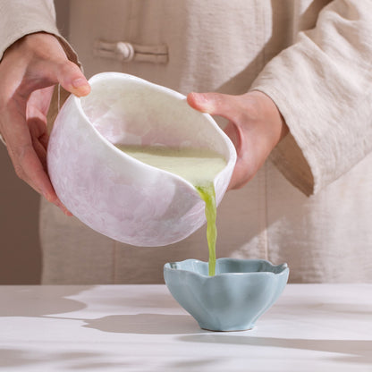 Set Matcha 700ml Violet Cristallisé Effet Gemme