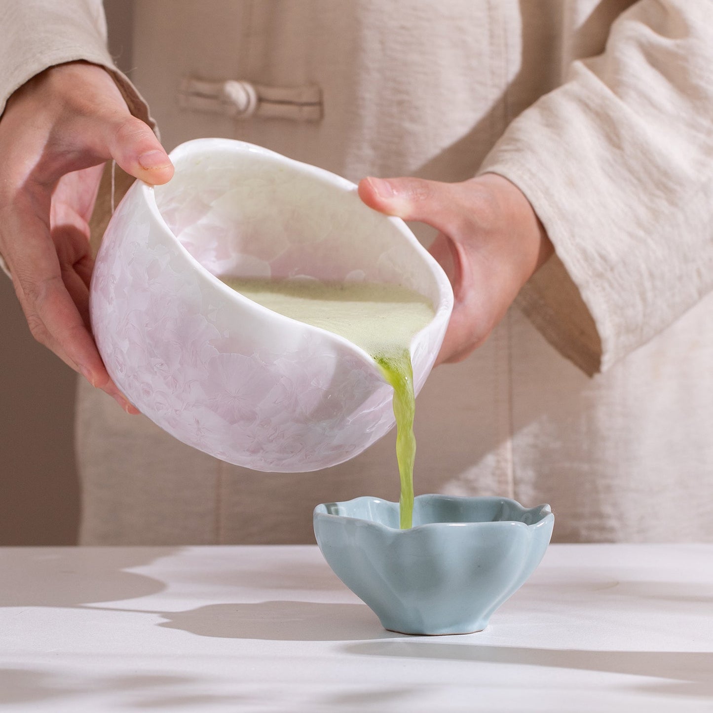 Set Matcha 700ml Violet Cristallisé Éclat Gemme