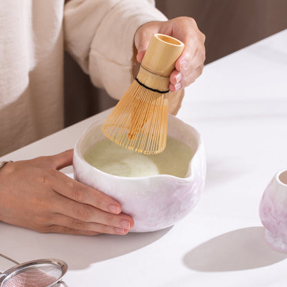 Set Matcha 700ml Violet Cristallisé Éclat Gemme