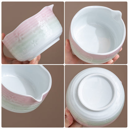 Set de matcha 450ml dégradé pastels
