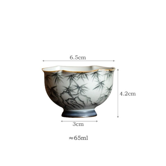 Tasse à thé céramique 65ml Lisse