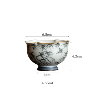 Tasse à thé céramique 65ml Lisse