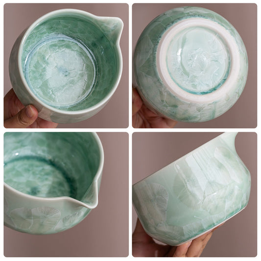 Set Matcha 550ml Verre Clair Cérémoniel Cadeau