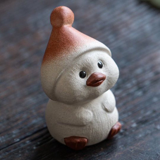 Mascotte de Thé Cochon en Céramique