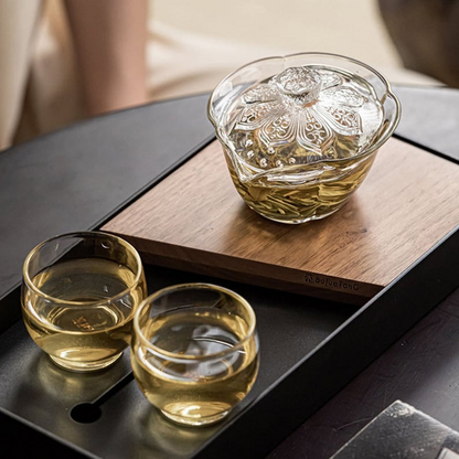 Gaiwan 150ml verre décoré