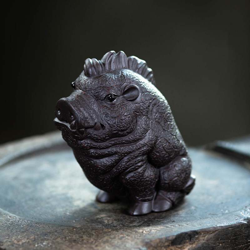Mascottes de thé wild cochons en argile
