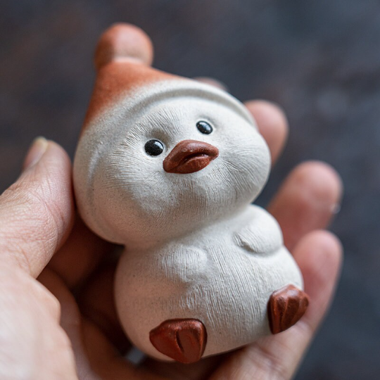 Mascotte de Thé Cochon en Céramique