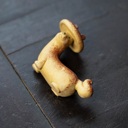 Mascotte de Thé Carpe Bonheur en Argile