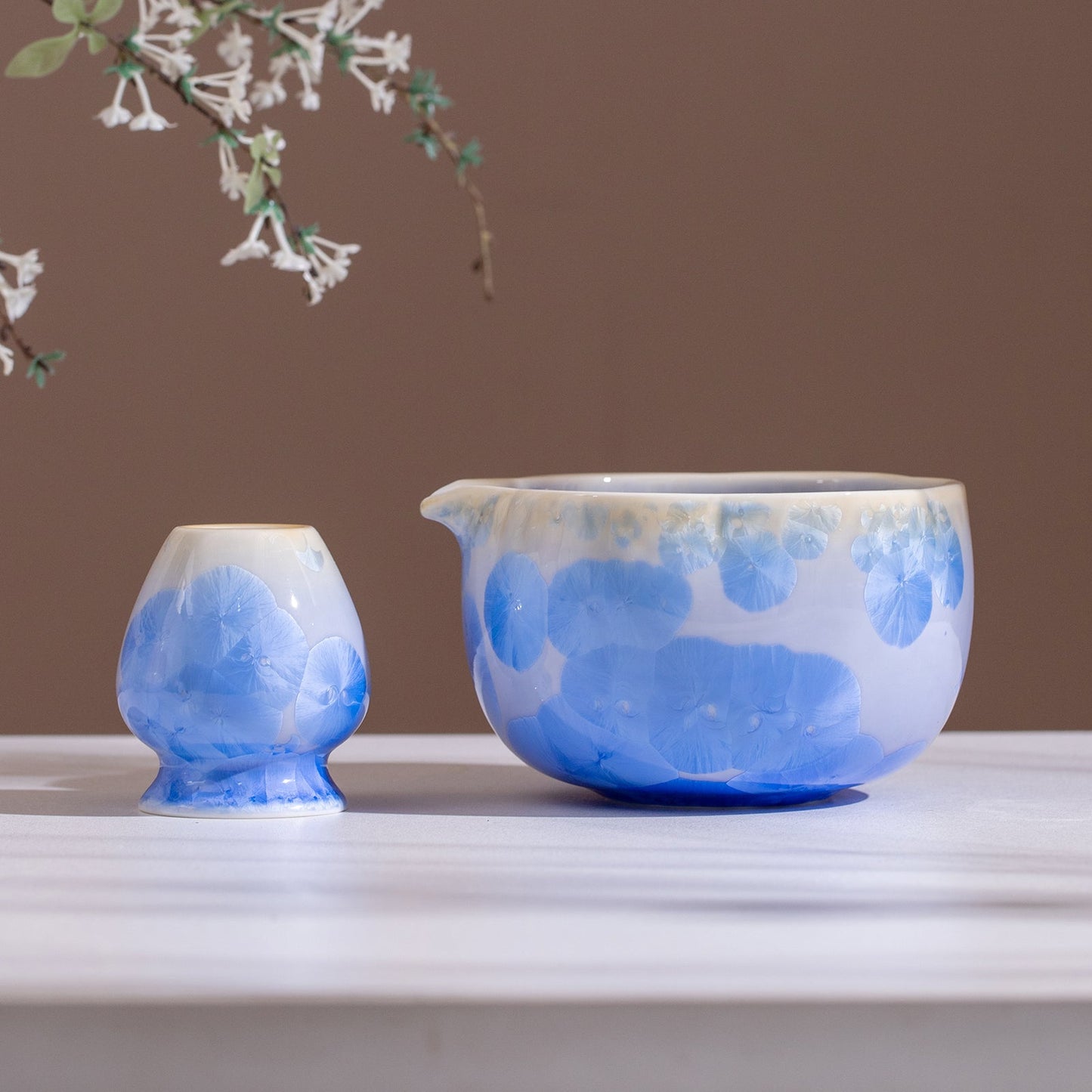 Set de Matcha cristaline bleu 700ml