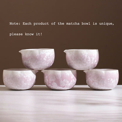 Set Matcha 700ml Violet Cristallisé Effet Gemme