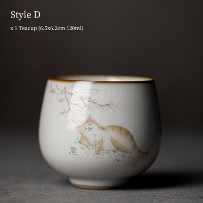 Tasse à thé céramique 120ml Blanche