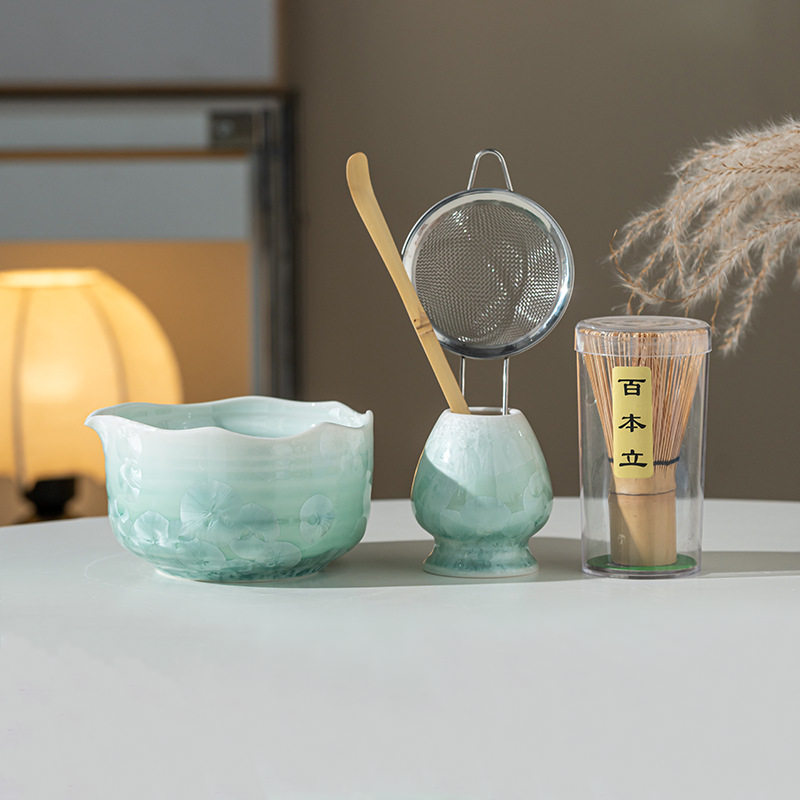 Set Matcha 530ml Bol Contour Ondulé Design Unique