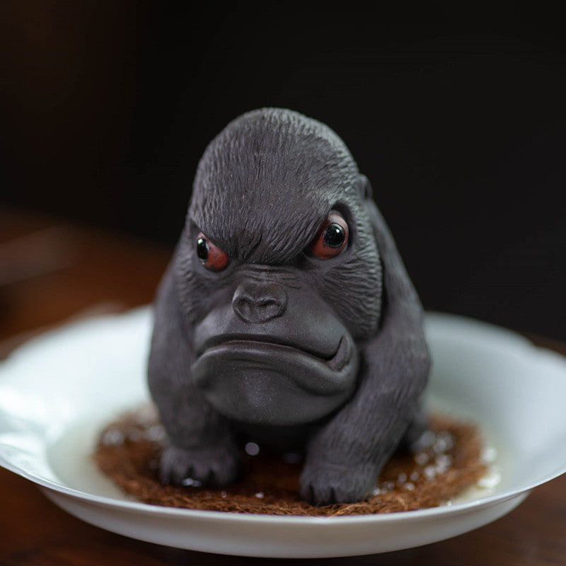 Mascottes de thé weird gorilla en argile